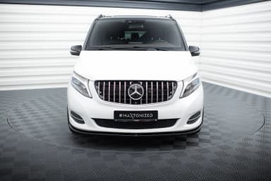 Przedni splitter Maxton V1 Mercedes V-Class W447 (чорний глянець) - фото My Tuning Lab