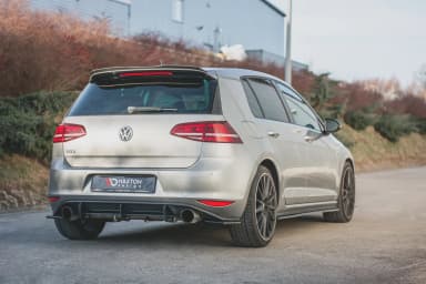Задні сплітери boczne Maxton V2 Volkswagen Golf MK7 GTI (чорний глянець) - фото My Tuning Lab