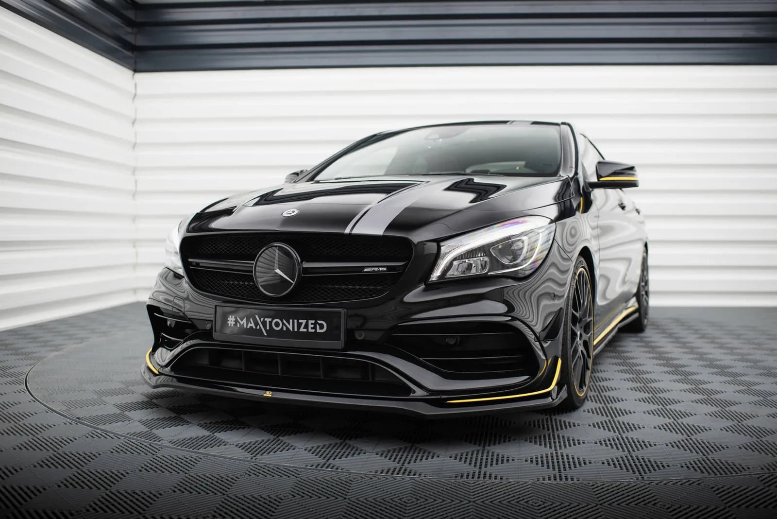 Передній сплітер V.3 Maxton Mercedes-AMG CLA 45 Aero C117 Facelift - фото My Tuning Lab
