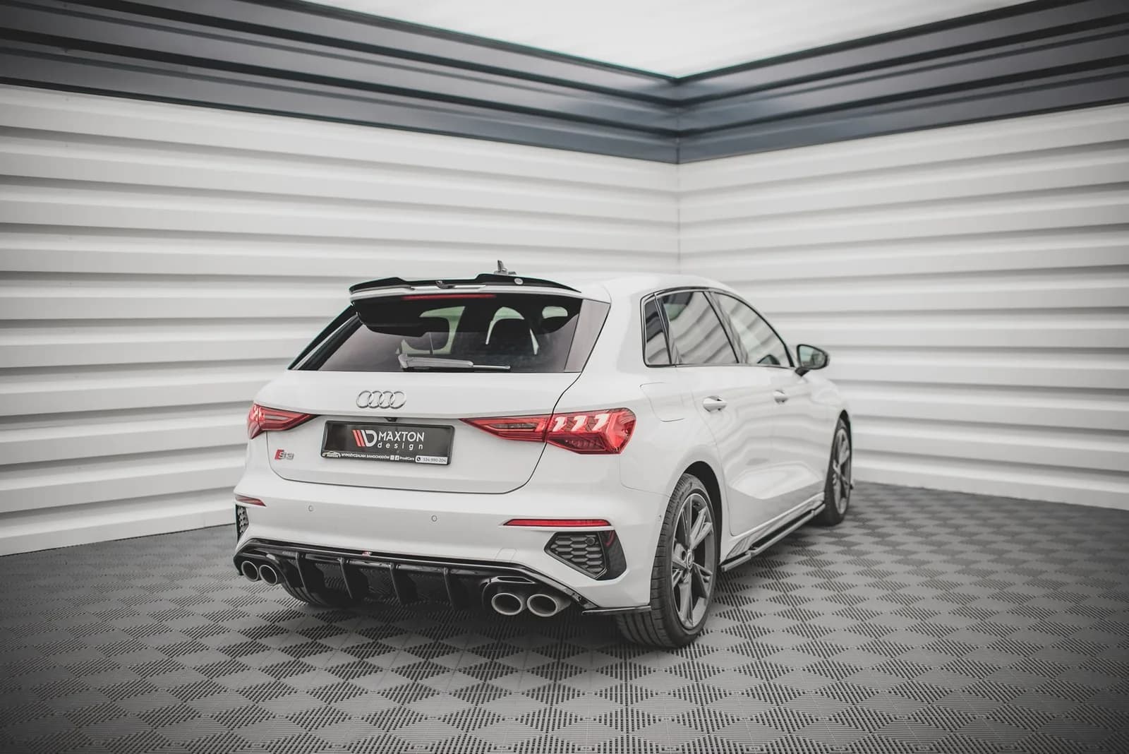 Задні сплітери Boczne V.2 Maxton Audi S3 / A3 S-Line Sportback 8Y - фото My Tuning Lab