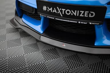 Передній сплітер Maxton V1 Toyota Supra MK5 (чорний глянець) - фото My Tuning Lab