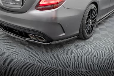 Задній сплітер (Z Dyfuzorem) Maxton Mercedes-AMG C63 Sedan / Estate W205 Facelift - фото My Tuning Lab