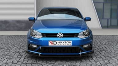 Передній сплітер Racing (ze skrzydłami) Maxton Volkswagen Polo GTI Mk5 Facelift - фото My Tuning Lab