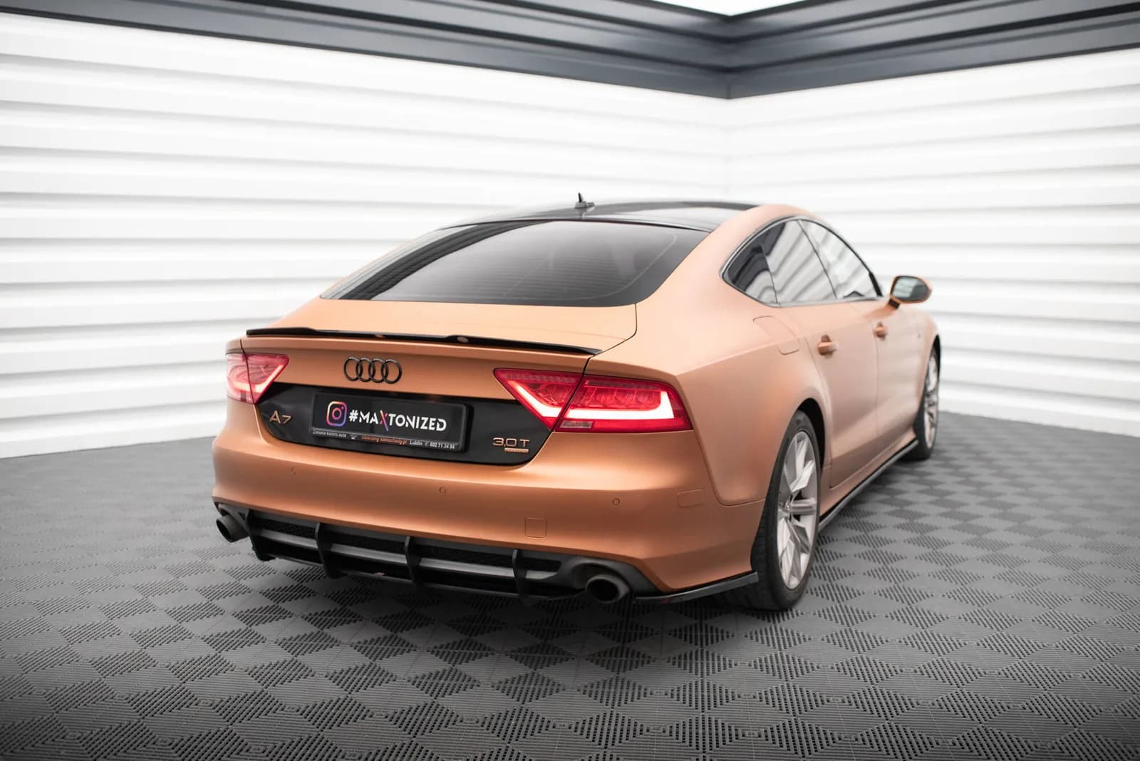 Задній дифузор Street Pro Maxton Audi A7 S-Line C7 - фото My Tuning Lab