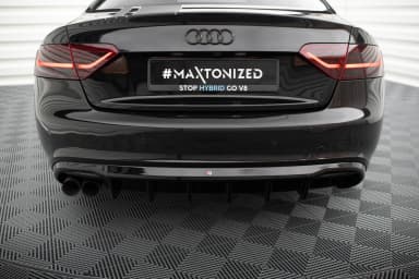 Задня накладка Maxton Audi A5 Coupe / Cabrio S-Line 8T (Wersja z podwójnym Вихлопem z jednej strony) - фото My Tuning Lab