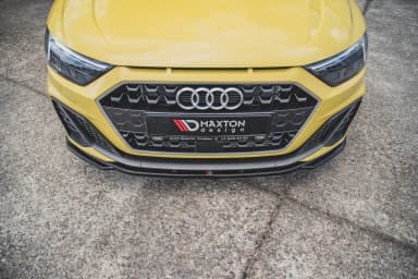 Передній сплітер Maxton V2 Audi A1 S-Line GB (чорний глянець) - фото My Tuning Lab