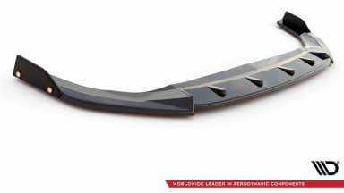Передній сплітер V.3 + Flaps Maxton Volkswagen Golf GTI / GTE / GTD / R-Line Mk8 - фото My Tuning Lab