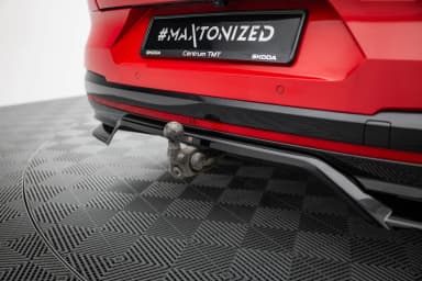 Задній сплітер (Z Dyfuzorem) Maxton Skoda Enyaq Coupe iV RS - фото My Tuning Lab