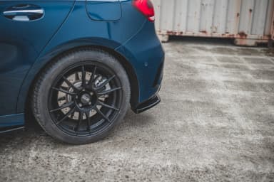 Задні сплітери boczne Maxton Mercedes A35 AMG W177 (чорний глянець) - фото My Tuning Lab