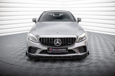 Передній сплітер Street Pro + Flaps Maxton Mercedes-AMG C43 Coupe / Cabrio C205 Facelift / A205 Facelift - фото My Tuning Lab