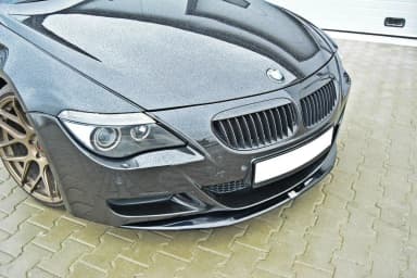 Передній сплітер Maxton V1 BMW M6 E63 (чорний глянець) - фото My Tuning Lab