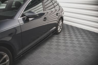 Накладки на пороги Maxton Audi A4 B9 - фото My Tuning Lab