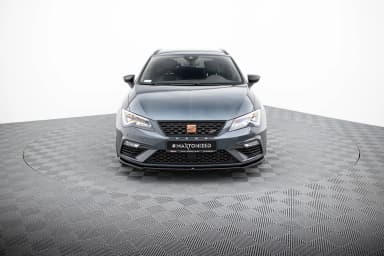 Передній сплітер V.4 Maxton Seat Leon Cupra / FR Mk3 FL - фото My Tuning Lab