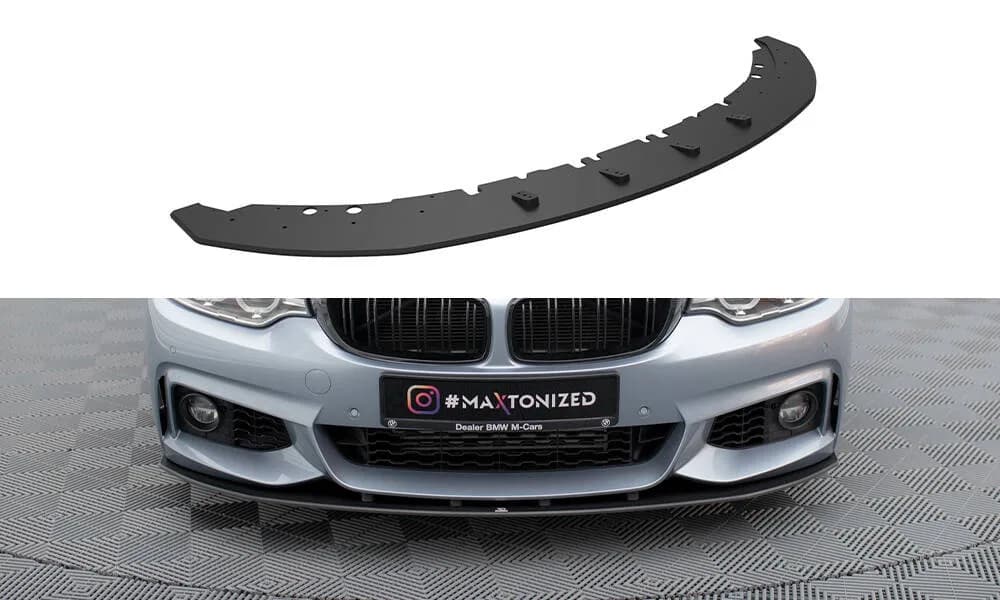 Передній сплітер Street Pro Maxton BMW 4 Coupe / Gran Coupe / Cabrio M-пакет F32 / F36 / F33 - фото My Tuning Lab