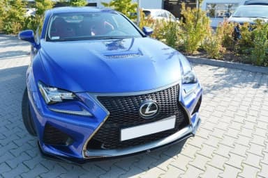 Передній сплітер Maxton V1 Lexus RC F (чорний глянець) - фото My Tuning Lab