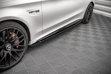 Накладки на пороги V.1 Maxton Mercedes-AMG C 63AMG Coupe C205 Facelift - фото My Tuning Lab