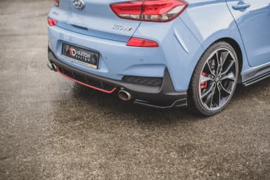 Задні сплітери boczne Maxton V3 Hyundai I30 N Mk3 Hatchback (чорний глянець) - фото My Tuning Lab