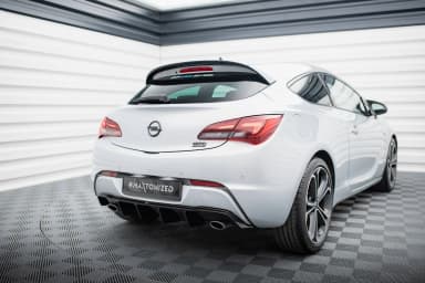 Задня накладка Maxton Opel Astra GTC OPC-Line J (Wersja z pojedyńczymi Вихлопami z dwóch stron) - фото My Tuning Lab