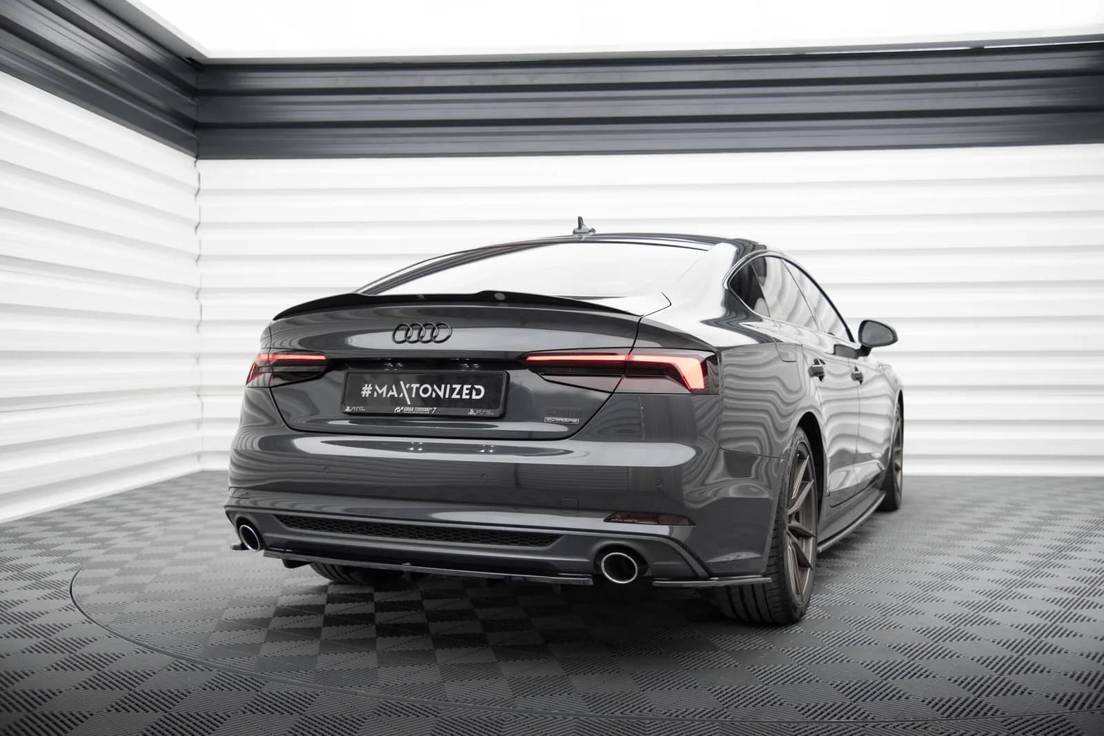 Задній сплітер Maxton Audi A5 S-Line F5 Coupe / Sportback (Z dyfuzorem) - фото My Tuning Lab