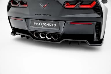 Задній центральний сплітер з дифузором MaxtonChevrolet Corvette Z06 C7 - фото My Tuning Lab