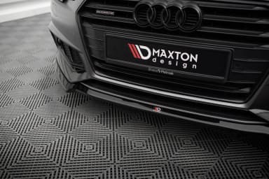 Передній сплітер V.4 Maxton Audi S4 / A4 S-Line B9 - фото My Tuning Lab