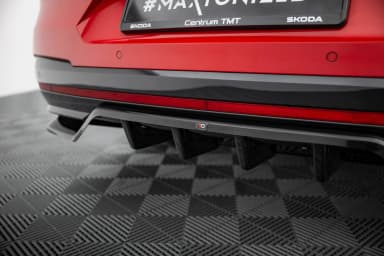 Задній сплітер (Z Dyfuzorem) Maxton Skoda Enyaq Coupe iV RS - фото My Tuning Lab