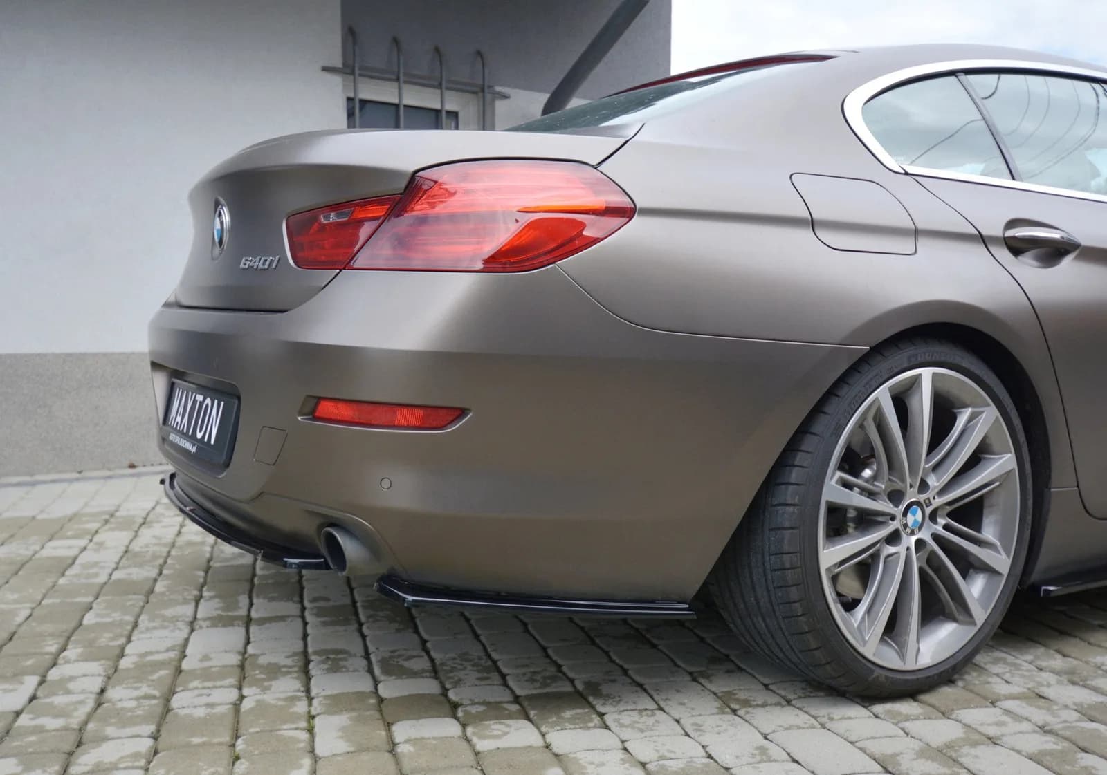 Задні сплітери boczne Maxton BMW 6 Gran Coupe (чорний глянець) - фото My Tuning Lab