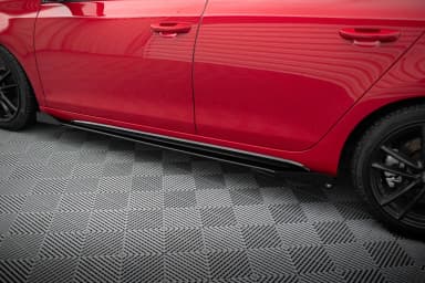 Накладки на пороги Racing Durability + Flaps Maxton Volkswagen Golf GTI Mk6 - фото My Tuning Lab