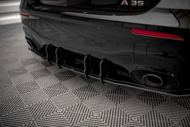Задня накладка Street Pro + Flaps Maxton Mercedes A35 AMG Hatchback Aero Pack W177 - фото My Tuning Lab