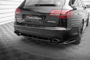 Задній сплітер (Z Dyfuzorem) Maxton Audi RS6 Avant C6 - фото My Tuning Lab