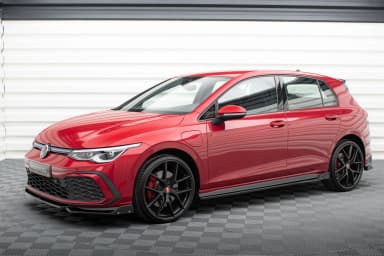 Накладки на пороги V.2 + Flaps Maxton Volkswagen Golf GTI / GTE / GTI Clubsport / GTD / R-Line Mk8 - фото My Tuning Lab