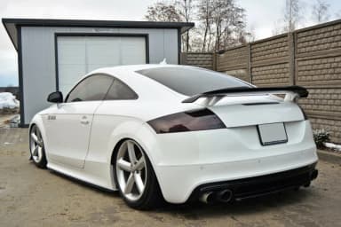 Задній сплітер srodkowy Maxton Audi TT RS 8J (z dyfuzorem) (чорний глянець) - фото My Tuning Lab