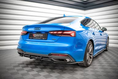 Задній сплітер (Z Dyfuzorem) Maxton Audi A5 S-Line F5 Facelift - фото My Tuning Lab