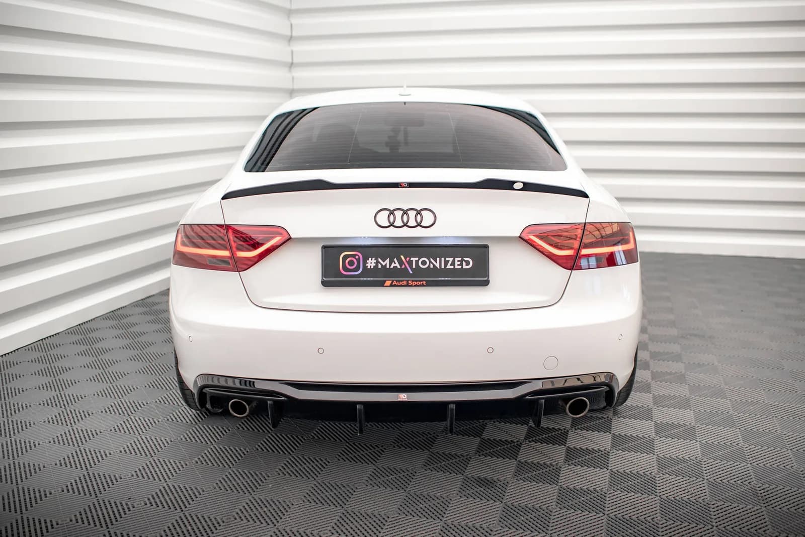 Задня накладка Maxton Audi A5 Sportback 8T Facelift (Wersja z pojedynczymi Вихлопami po obu stronach) - фото My Tuning Lab