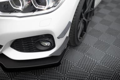 Канарди (аеродинамічні накладки переднього бампера) Maxton BMW 1 M-пакет / M140i F20 Facelift - фото My Tuning Lab