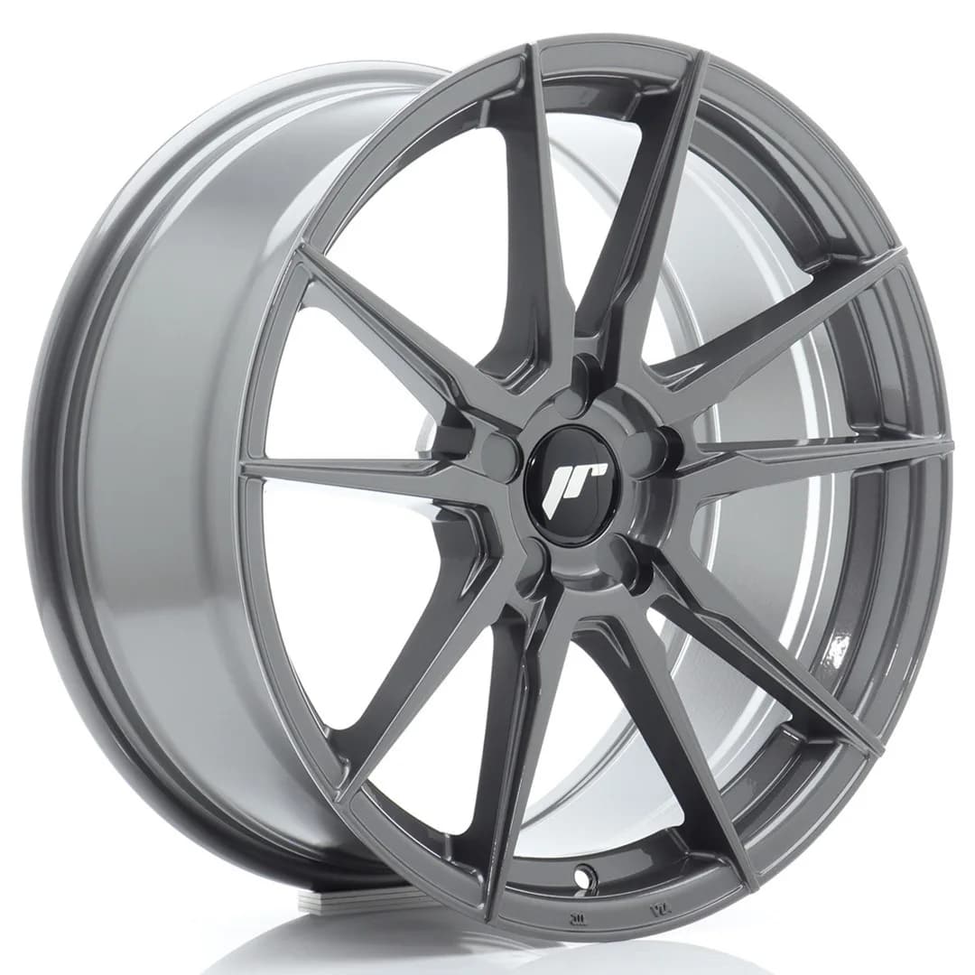 Легкосплавний диск 18" Japan Racing JR21 18x8,5 ET35 5x112 насичений сірий - фото My Tuning Lab