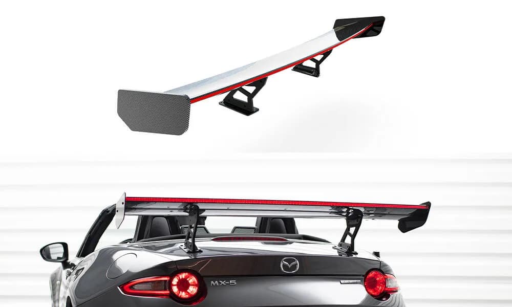 Karbonowy Spoiler Z Wewnętrznymi Wspornikami + LED Maxton Mazda MX-5 ND (Mk4) - фото My Tuning Lab