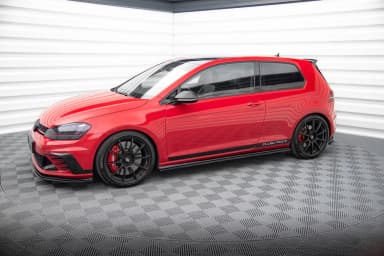 Накладки на пороги Maxton Volkswagen Golf MK7 GTI Clubsport (чорний глянець) - фото My Tuning Lab