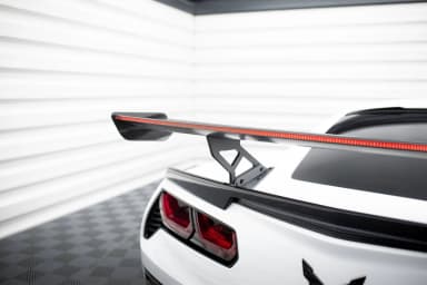 Karbonowy Spoiler Z Wewnętrznymi Wspornikami + LED Maxton Chevrolet Corvette Stingray / Grand Sport C7 - фото My Tuning Lab