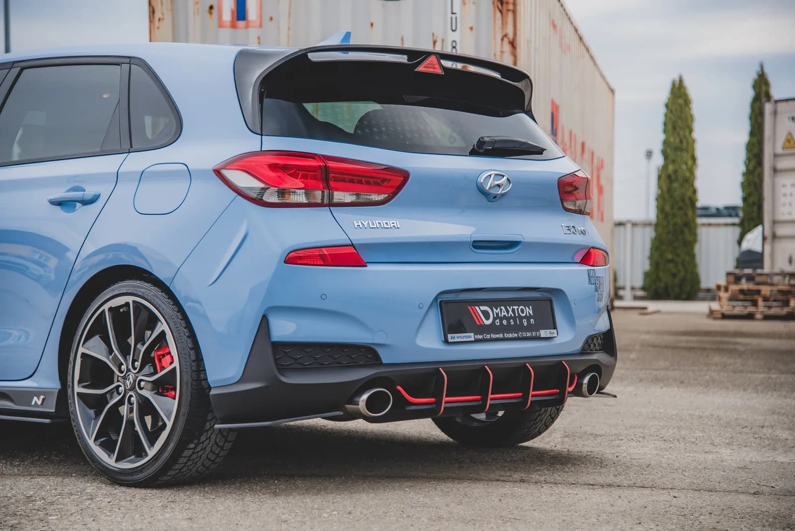 Задній дифузор Street Pro V.1 Maxton Hyundai I30 N Mk3 Hatchback - фото My Tuning Lab
