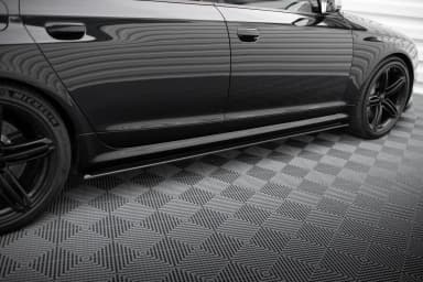 Накладки на пороги Street Pro Maxton Audi RS6 Avant C6 - фото My Tuning Lab