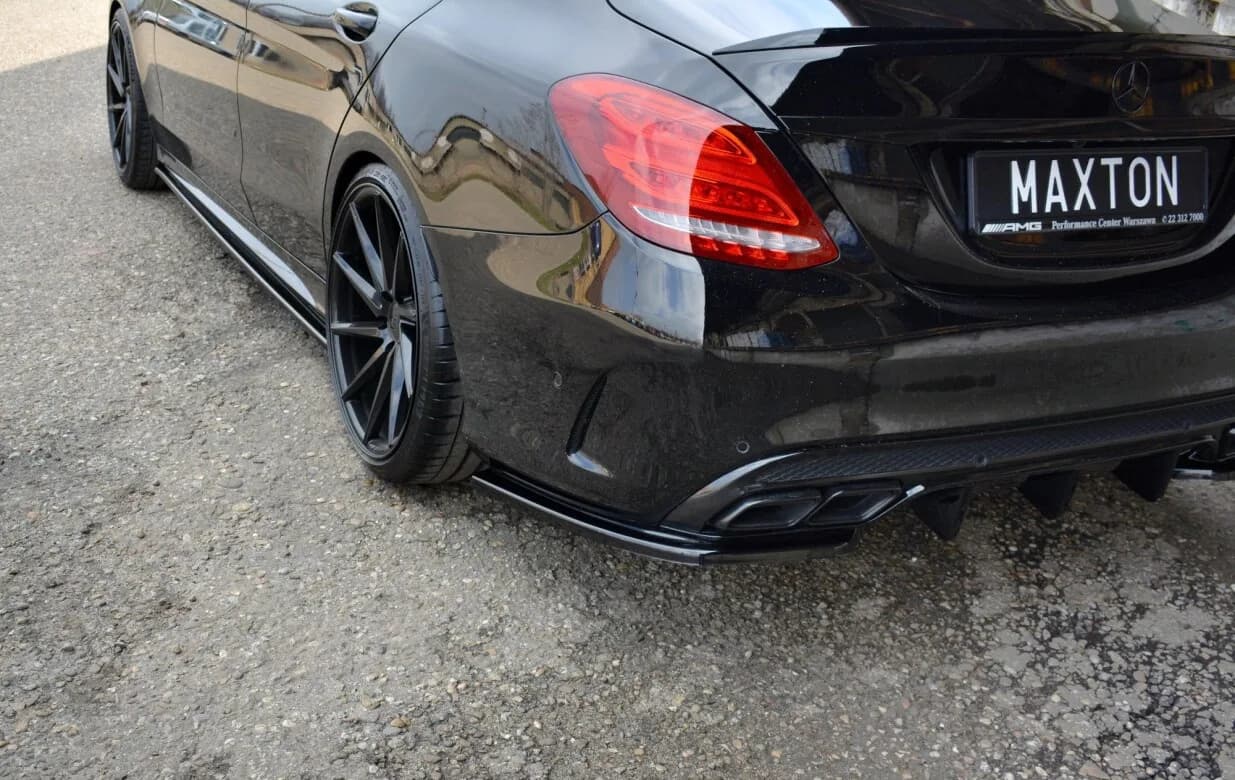 Tylne Бічні сплітери Maxton Mercedes- Benz C43 AMG W205 (чорний глянець) - фото My Tuning Lab