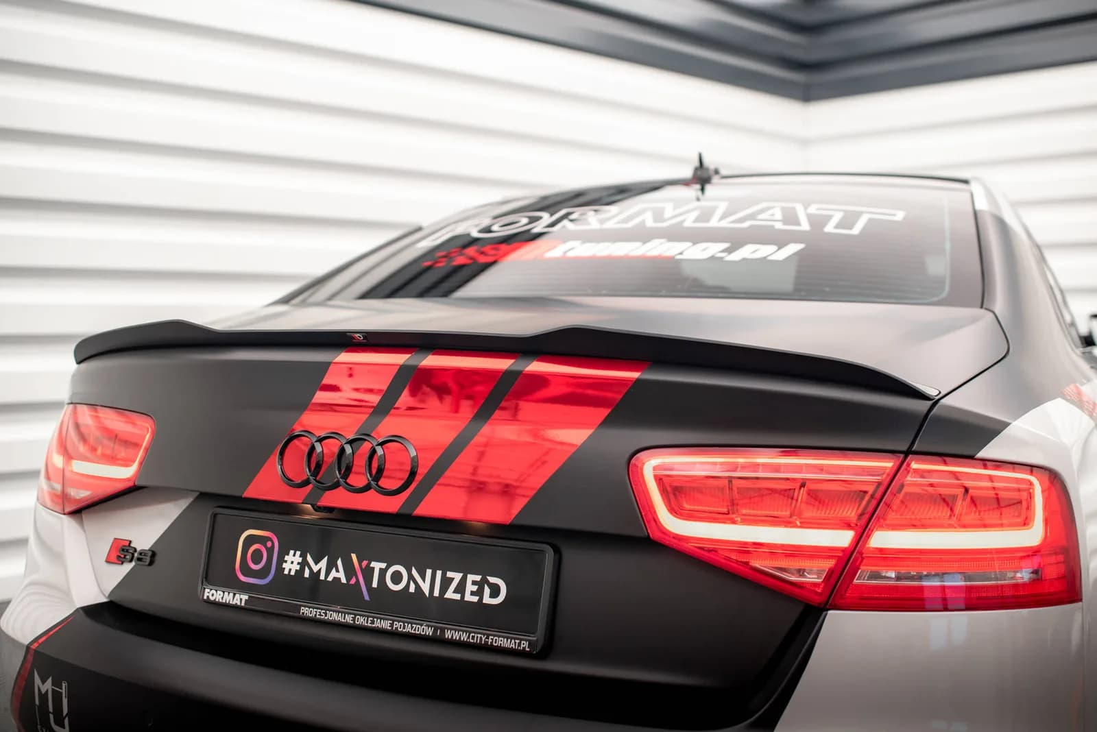 Продовження спойлера Maxton Audi S8 D4 - фото My Tuning Lab