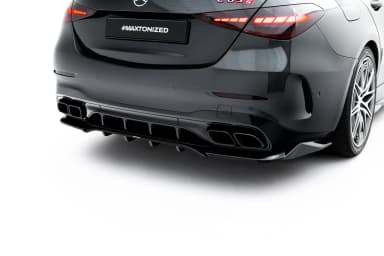 Задній сплітер (Z Dyfuzorem) Maxton Mercedes-AMG C63 Sedan / Estate W206 / S206 - фото My Tuning Lab