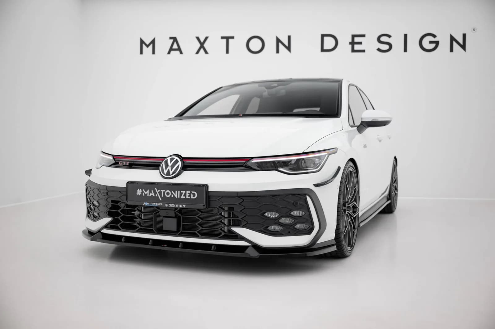 Передній сплітер V.2 Maxton Volkswagen Golf GTI / GTE / R-Line Mk8 Facelift - фото My Tuning Lab