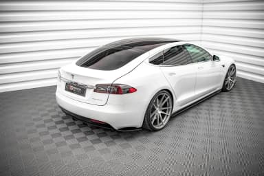 Накладки на пороги Maxton Tesla Model S Facelift - фото My Tuning Lab