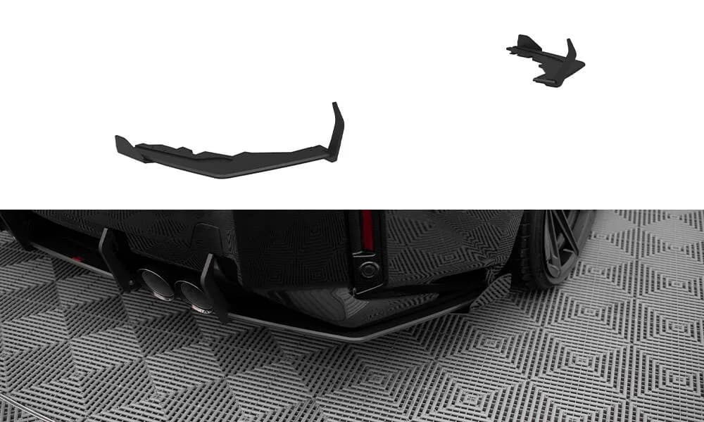 Задні сплітери Boczne Street Pro V.1 + Flaps Maxton BMW M2 G87 - фото My Tuning Lab