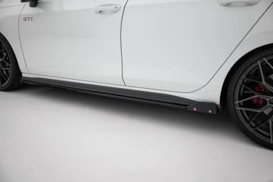 Накладки на пороги V.2 + Flaps Maxton Volkswagen Golf GTI / GTE / GTI Clubsport / GTD / R-Line Mk8 - фото My Tuning Lab