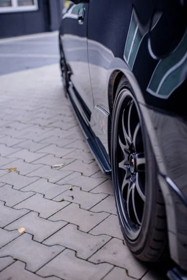 Накладки на пороги Maxton Honda Civic EP3 (MK7) Type-R/S рестайлінг (чорний глянець) - фото My Tuning Lab