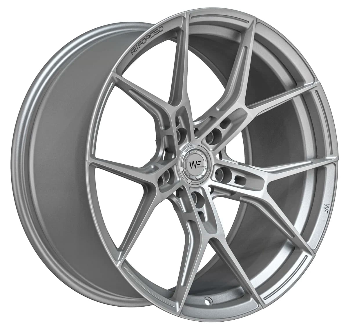 Легкосплавний диск 19" Wheelforce RACE.ONE 19x9 ET44 5x112 Frozen срібний - фото My Tuning Lab